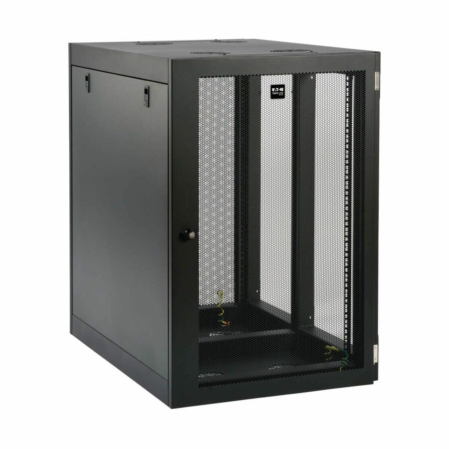 Tripp Lite by Eaton SmartRack 18U Heavy-Duty Low-Profile Server-Depth Side-Mount Wall-Mount Rack Enclosure Cabinet