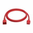 Eaton Tripp Lite Series Power Extension Cord, C20 to C19 - Heavy-Duty, 20A, 250V, 12 AWG, 6 ft. (1.8 m), Red