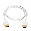 Eaton Tripp Lite Series Slim High-Speed HDMI Cable with Ethernet and Digital Video with Audio, UHD 4K 60 Hz (M/M), White, 3 ft. (0.9 m)
