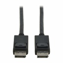 Eaton Tripp Lite Series DisplayPort 2.1 Cable with Latching Connectors (M/M), 8K 60 Hz, 40 Gbps, HDR, HBR3, MST, 4:4:4, HDCP 2.2, Black, 3 ft. (0.9 m)