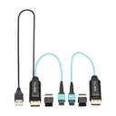 Eaton Tripp Lite Series DisplayPort Fiber Extender Terminations for MPO Fiber Optic Cable - 8K 60 Hz, 32.4 Gbps, LSZH, Up to 328 ft. (100 m)