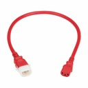 Eaton Tripp Lite Series PDU Power Cords, C13 to P-Lock C14 - Heavy-Duty, 15A, 250V, 14 AWG, 2 ft. (0.6 m), Red, 6 Pack