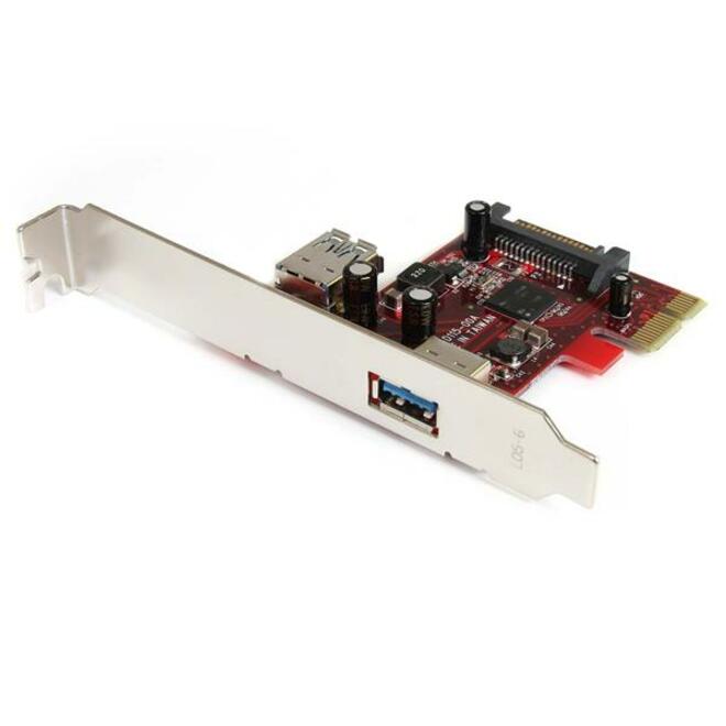 StarTech 2 port PCI Express SuperSpeed USB 3.0 Card with UASP Support, 5Gbps, 1 Internal 1 External, TAA