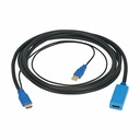 Eaton Tripp Lite Series HDMI Extension Cable with Active Signal Booster/Repeater (M/F), 8K 60 Hz, HDR, 4:4:4, HDCP 2.3, 10 ft. (3.1 m)