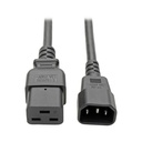 Eaton Tripp Lite Series Power Cord, C19 to C14 - 10A, 100-250V, 16 AWG, 6 ft. (1.83 m), Black