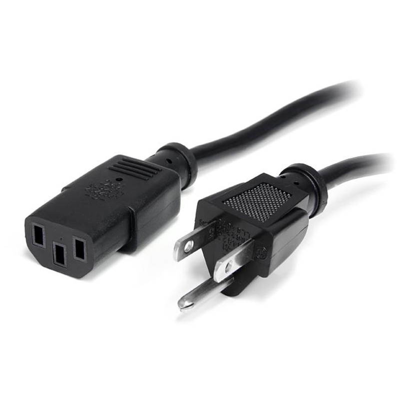 StarTech 10ft (3m) Computer Power Cord, NEMA 5-15P to C13, 10A 125V, 18AWG, 10 Pack, Replacement PC Power Cord, TV/Monitor Power Cable