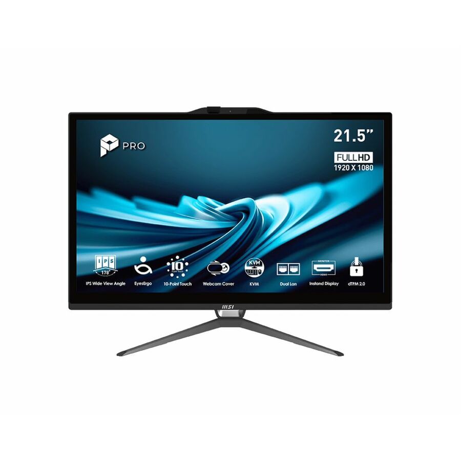 MSI PRO AP222T 14M-424US - 21.5" FHD IPS LED - Multi-touch Display - Intel Core i5-14400 - 8GB DDR4 ((1x8GB) 3200 MHz - 512GB M.2 NVMe - Windows 11 Pro - 3 Year Warranty