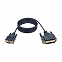 Eaton Tripp Lite Series Null Modem Serial DB9 Serial Cable (DB9 to DB25 F/M), 6 ft. (1.83 m)