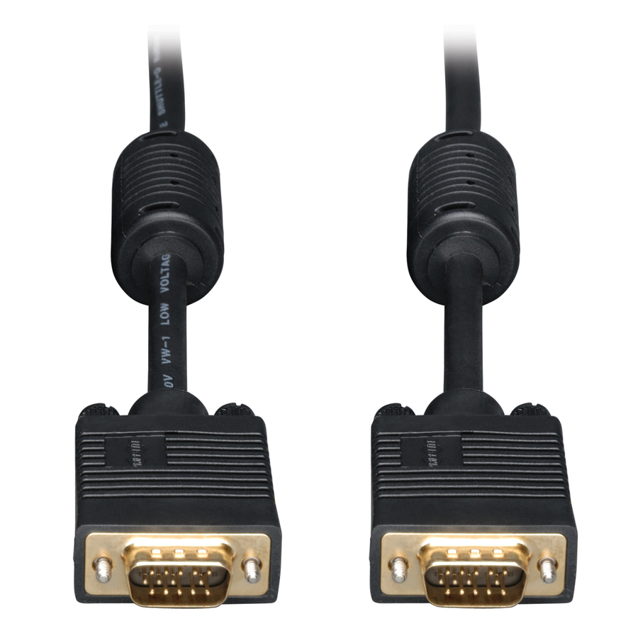 Eaton Tripp Lite Series VGA High-Resolution RGB Coaxial Cable (HD15 M/M), 50 ft. (15.24 m)