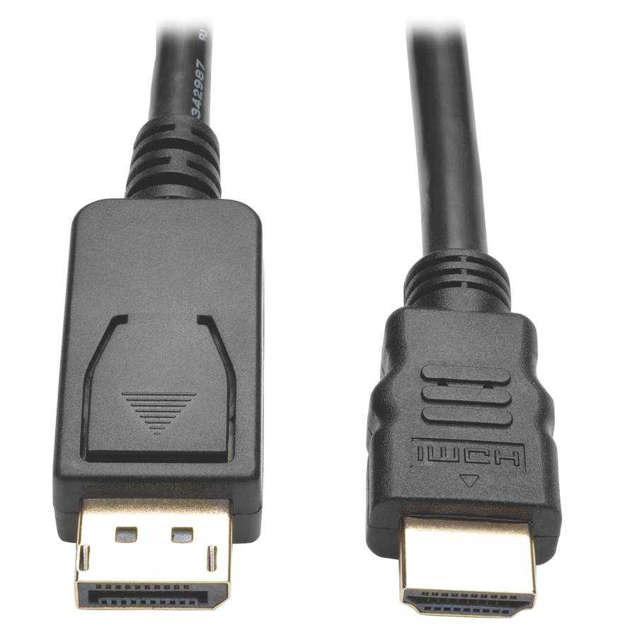 Eaton Tripp Lite Series DisplayPort 1.2 to HDMI Active Adapter Cable (DP with Latches to HDMI M/M), 4K, 6 ft. (1.8 m)