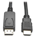 Eaton Tripp Lite Series DisplayPort 1.2 to HDMI Active Adapter Cable (DP with Latches to HDMI M/M), 4K, 6 ft. (1.8 m)