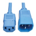 Tripp Lite by Eaton Heavy-Duty PDU Power Cord C13 to C14 - 15A 250V 14 AWG 3 ft. (0.91 m) Blue