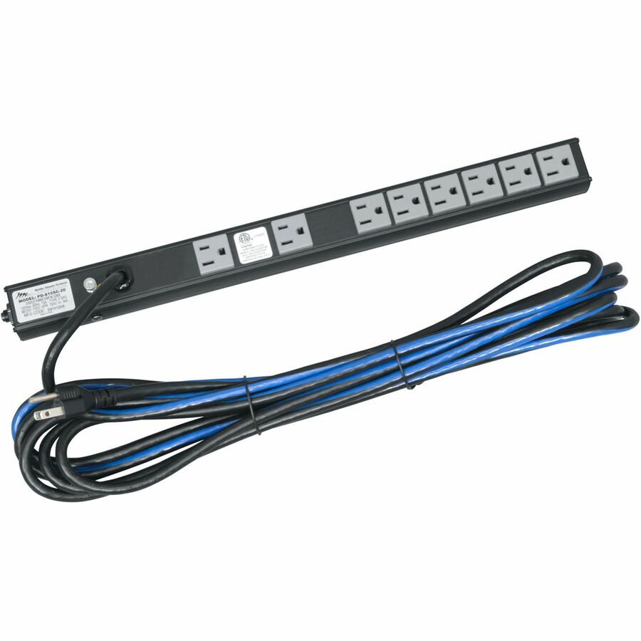 Middle Atlantic PD Series Slim High-Density 15 Amp Vertical Power Strip - No Surge Protection
