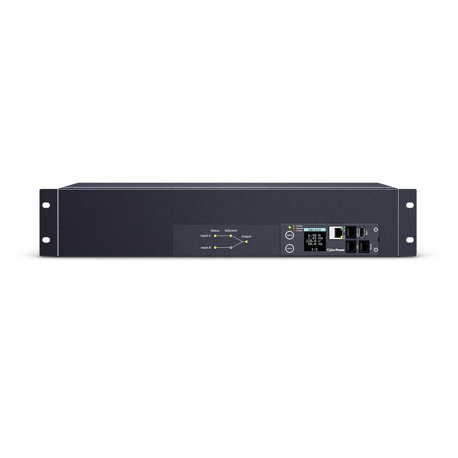 CyberPower PDU44007 Single Phase 240 - 200 VAC 30A Switched ATS PDU