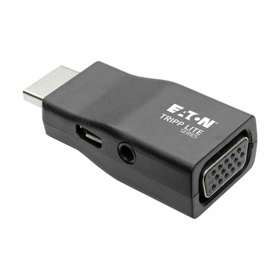 Eaton Tripp Lite Series Compact HDMI to VGA Adapter Video Converter with Audio (M/F), TAA