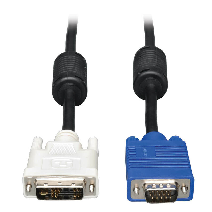 Tripp Lite by Eaton DVI to VGA High-Resolution Adapter Cable with RGB Coaxial (DVI-A to HD15 M/M) 6 ft. (1.8 m)