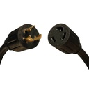 Tripp Lite by Eaton Power Extension Cord NEMA L6-30P to NEMA L6-30R - Heavy-Duty 30A 250V 10 AWG 8 ft. (2.43 m) Black
