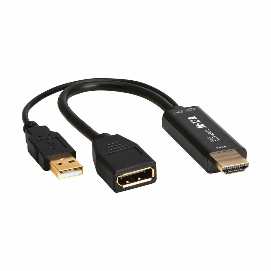 Eaton Tripp Lite Series HDMI to DisplayPort Active Converter (M/F) with USB Power, 4K 60 Hz, 7 in. (18 cm)