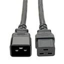 Tripp Lite by Eaton Power Extension Cord C19 to C20 - Heavy-Duty 20A 250V 12 AWG 2 ft. (0.61 m) Black