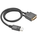 Eaton Tripp Lite Series DisplayPort 1.2 to DVI Active Adapter Cable (DP with Latches to DVI-D Dual Link M/M), 3 ft. (0.9 m)