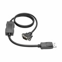 Tripp Lite by Eaton DisplayPort 1.2 to VGA Active Adapter Cable (DP with Latches to HD15 M/M) 3 ft. (0.9 m)