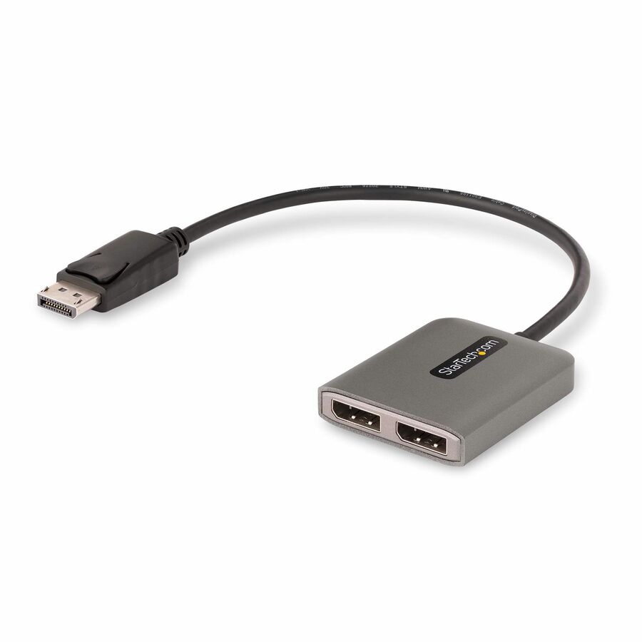 StarTech Dual-Monitor DisplayPort 1.4 Splitter, DisplayPort to 2x DP Multi-Monitor Adapter, Dual 5K 60Hz Computer MST Hub, Windows