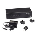 Black Box KVM Switch - Dual-Monitor, DisplayPort 1.2, 4K 60Hz, USB 3.0 Hub, Audio