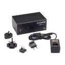 Black Box KVM Switch - 2-Port, Dual-Monitor, HDMI 2.0, 4K 60Hz, USB 3.0 Hub, Audio