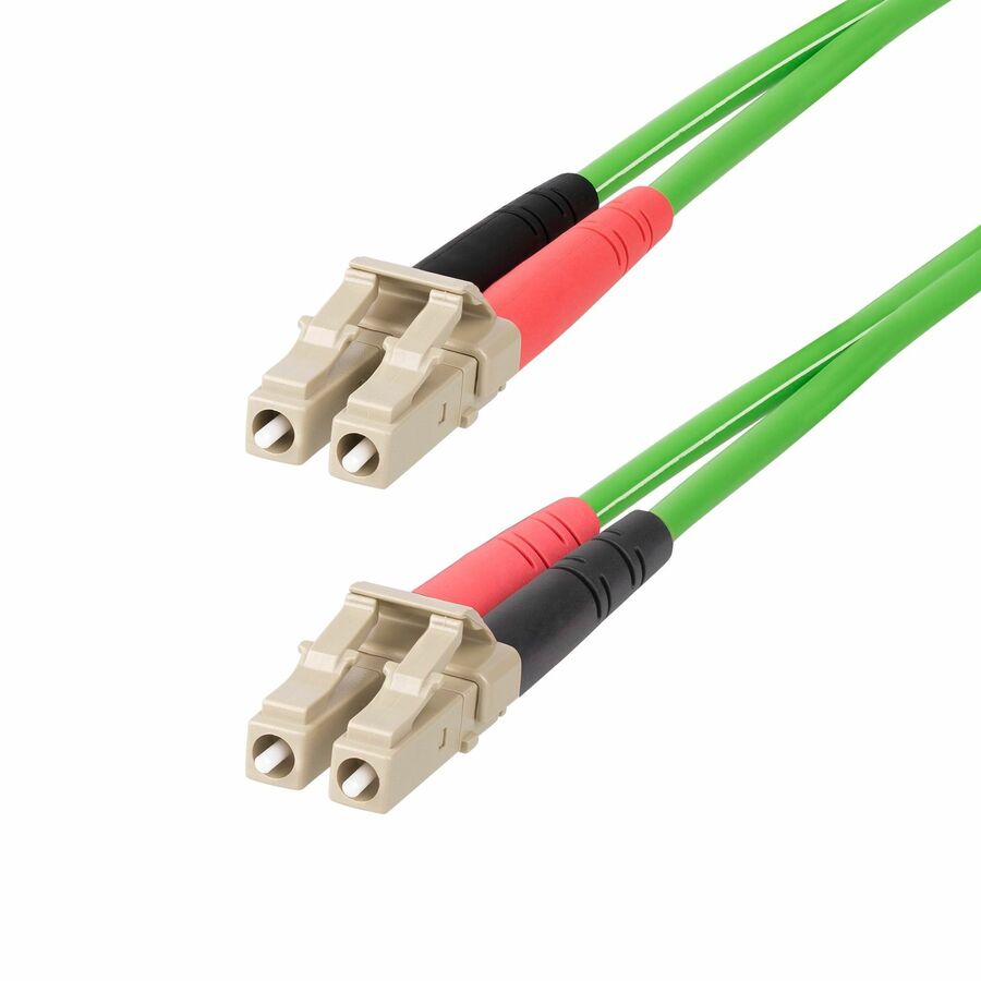StarTech 15m (49.2ft) LC to LC (UPC) OM5 Multimode Fiber Optic Cable, 50/125µm Duplex Zipcord, 40G/100G, LSZH Fiber Jumper Cord