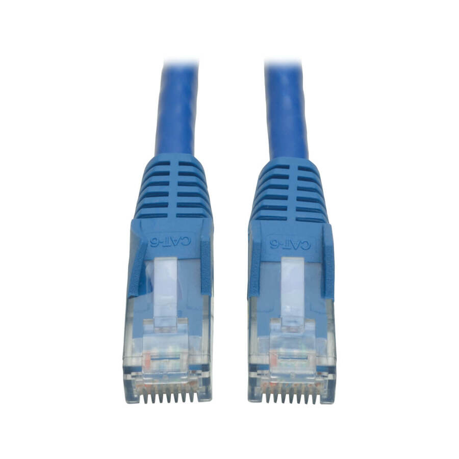 Tripp Lite by Eaton Cat6 Gigabit Snagless Molded (UTP) Ethernet Cable (RJ45 M/M) PoE Blue 3 ft. (0.91 m)