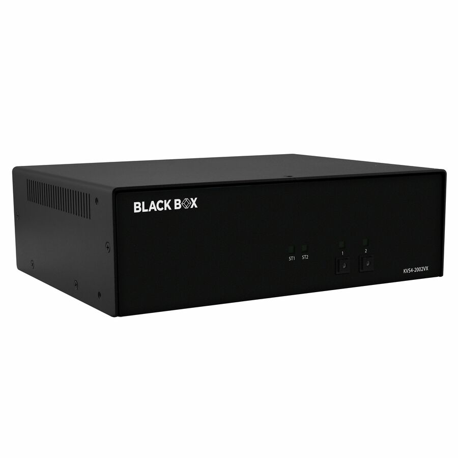 Black Box KVM Switch, NIAP 4.0 Certified - 2-Port, Dual-Monitor, DisplayPort, CAC
