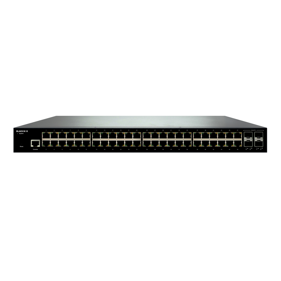 Black Box GB Ethernet Managed Switch - 48 RJ45, 4 SFP+