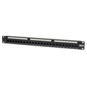 Tripp Lite by Eaton 24-Port Cat5e Cat5 Feedthrough Patch Panel Rackmount 1URM RJ45 Ethernet TAA