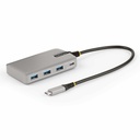 StarTech 4-Port USB-C Hub with USB-C DP Alt Mode Video Output, 3x USB-A, 1x USB-C, 100W Power Delivery Pass-Through, USB 3.2 10Gbps