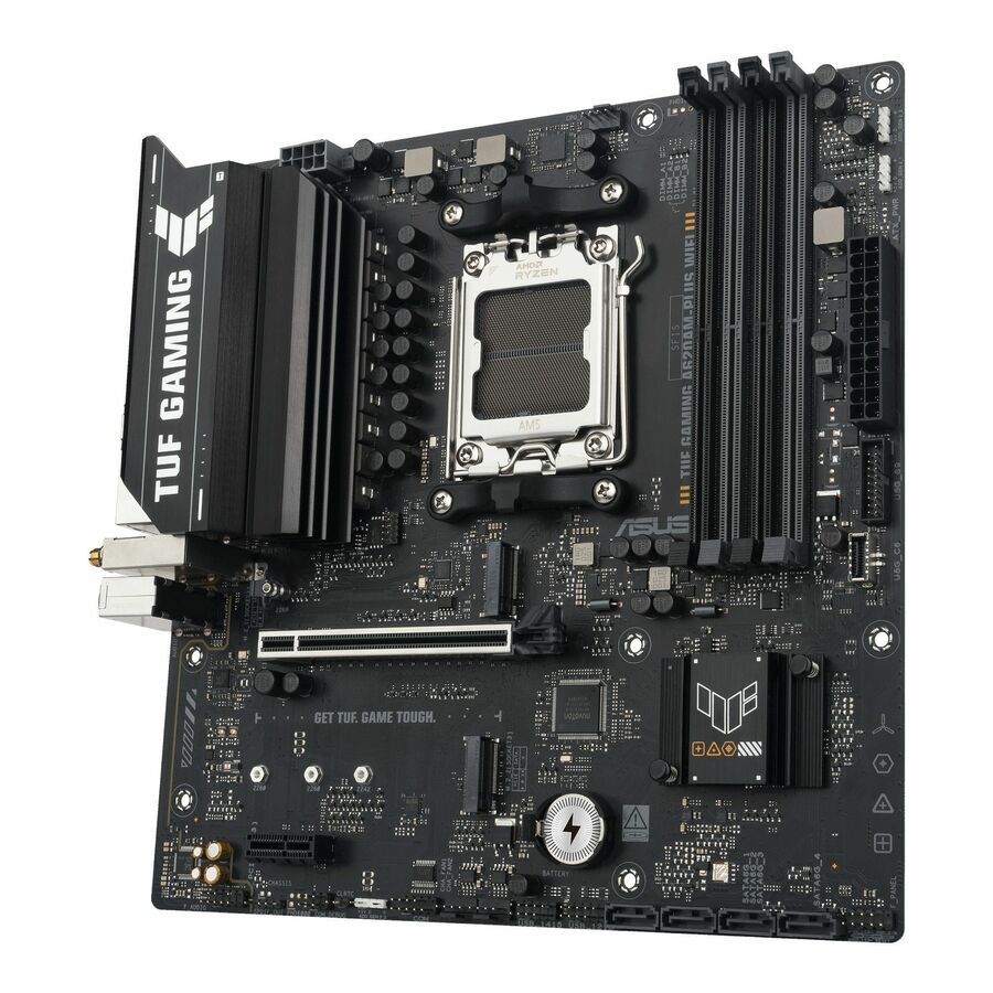 TUF A620AM-PLUS WIFI Gaming Desktop Motherboard - AMD A620A Chipset - Socket AM5 - Micro ATX