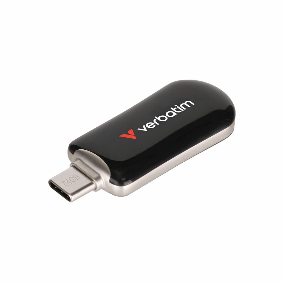 Verbatim 64GB Plectra USB-C Flash Drive - Black