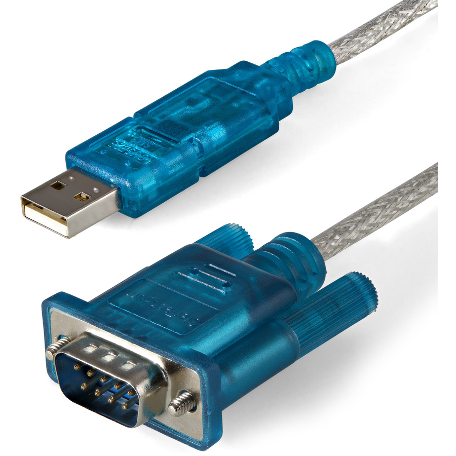 StarTech 3ft (91cm) 1-Port USB to RS232 DB9 Serial Adapter Cable, USB to Serial Adapter Cable - M/M