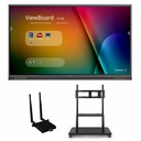 ViewSonic ViewBoard IFP8652-1C-E2 - 4K Interactive Display with WiFi Adapter, Mobile Trolley Cart - 400 cd/m2 - 86"
