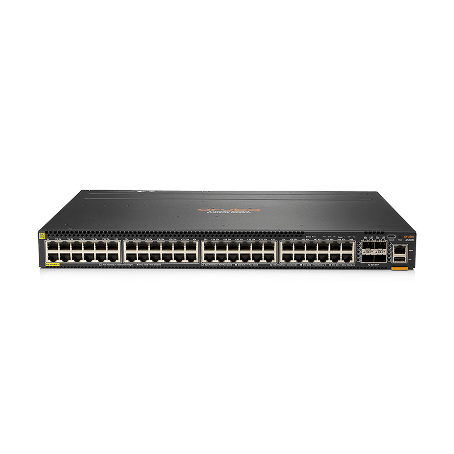 HPE 6300M 48-port 1GbE Class 4 PoE and 4-port SFP56 Switch