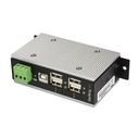 StarTech 4-Port USB 2.0 Hub, Metal Industrial USB Hub, USB-A to 4 USB-A, Mountable, ESD/Surge Protection, Extended Operating Temp, TAA