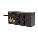 Eaton Tripp Lite Series Isobar 4-Outlet Surge Protector, 8 ft. (2.43 m) Cord, Right-Angle Plug, 3330 Joules, 2 USB Ports, Metal Housing