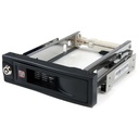 StarTech 5.25" Tray-Less SATA Hot-Swap Hard Drive Bay, Storage mobile rack, black, TAA