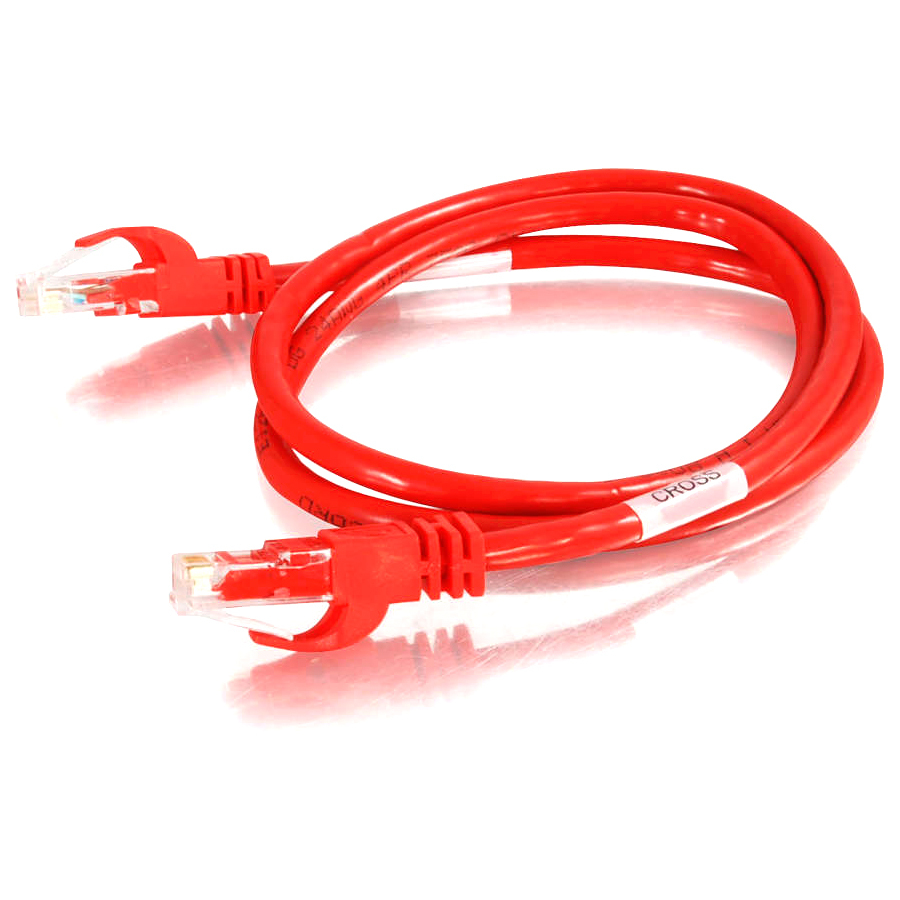 C2G 5ft Cat6 Ethernet Cable - Snagless Unshielded (UTP) - Red