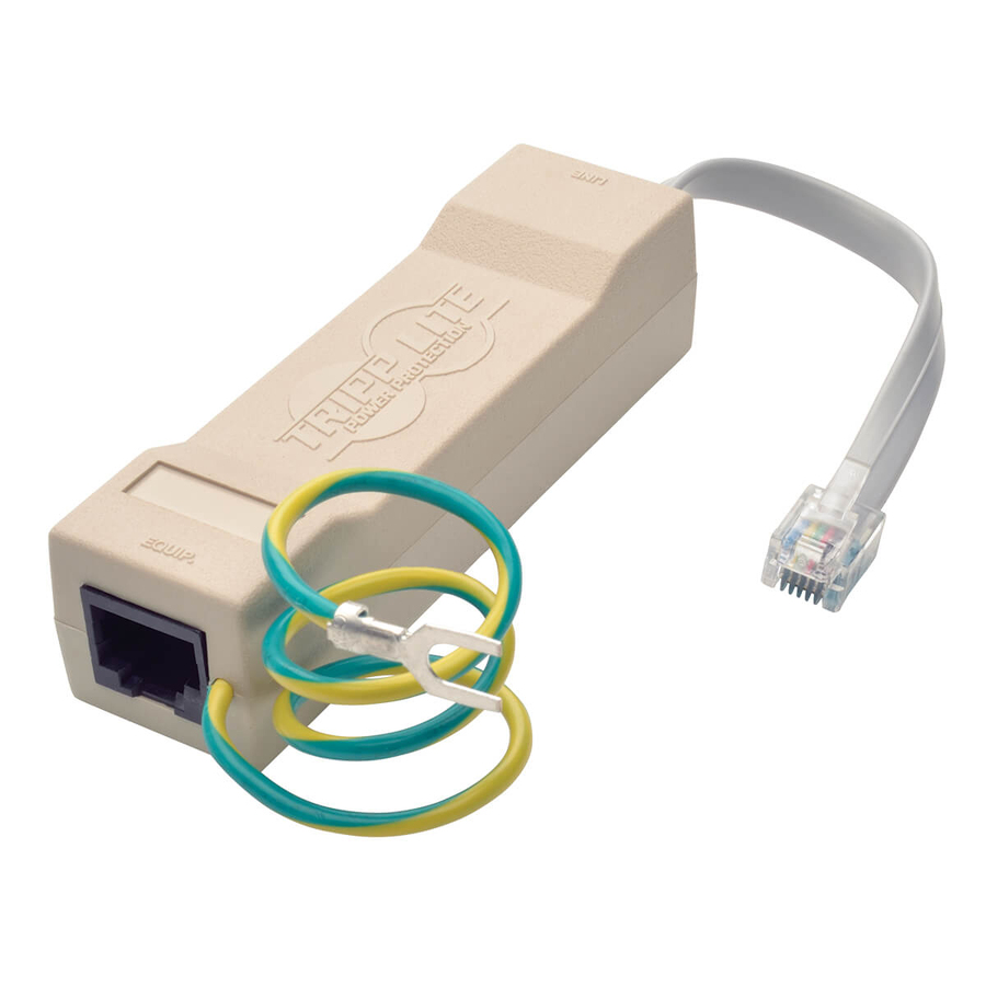 Eaton Tripp Lite Series DataShield In-Line Surge Protector for Network and Phone Lines, 2-Line RJ11/RJ45