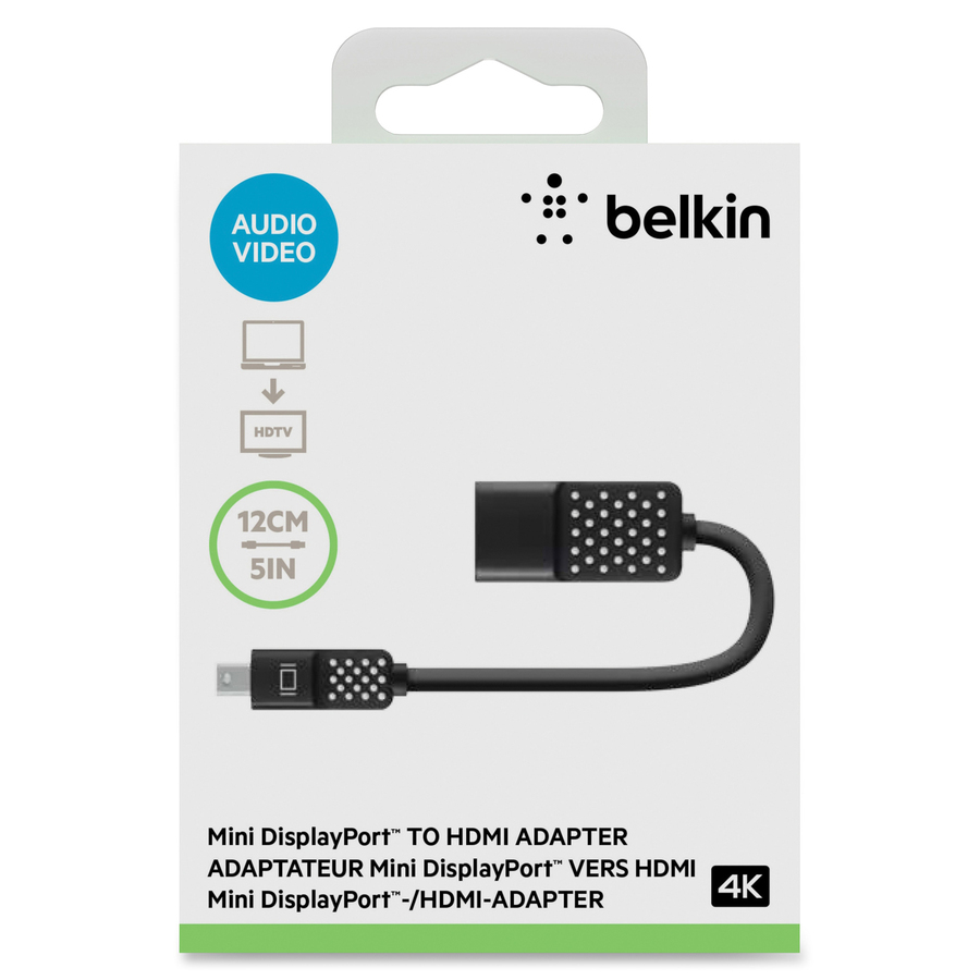 Belkin Mini DisplayPort to HDMI Adapter, 4K