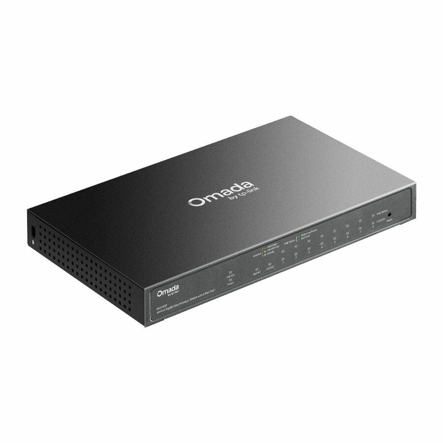 Omada 10-Port Gigabit Easy Managed Switch with 8-Port PoE+