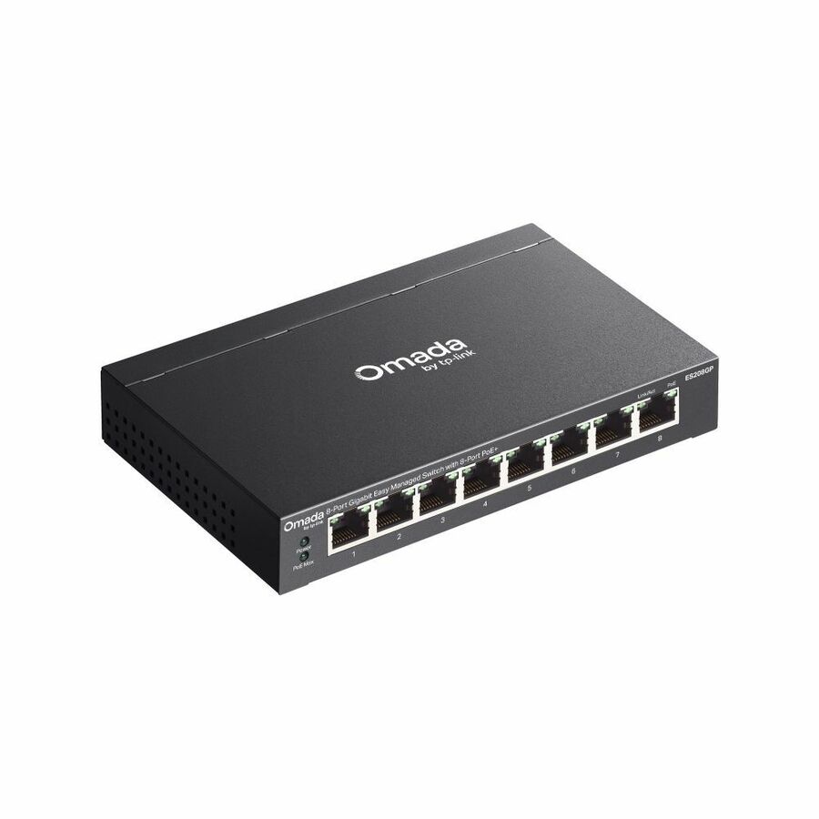 Omada 8-Port Gigabit Easy Managed Switch with 8-Port PoE+