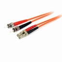 StarTech 5m Fiber Optic Cable - Multimode Duplex 62.5/125 LSZH Fiber Jumper Cord - LC/ST