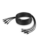 Belkin TAA DUAL DP/USB/AUD SKVM CBL, DP M/M; USB A/B, 10'