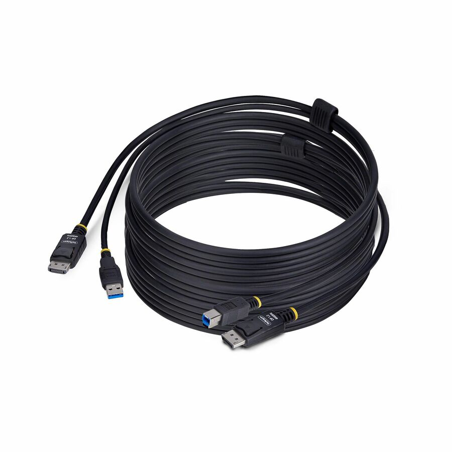StarTech 10ft (3m) DisplayPort and USB 5Gbps KVM Cable, 4K 60Hz, Universally Compatible DP 1.2/USB 3.0 Combo Cable for KVM Switches